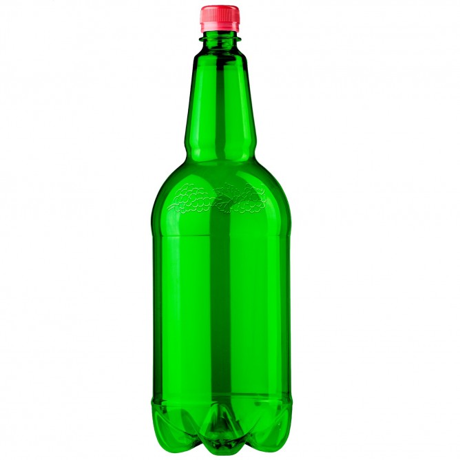 PET lahev 2 litry - zelená Hrozen