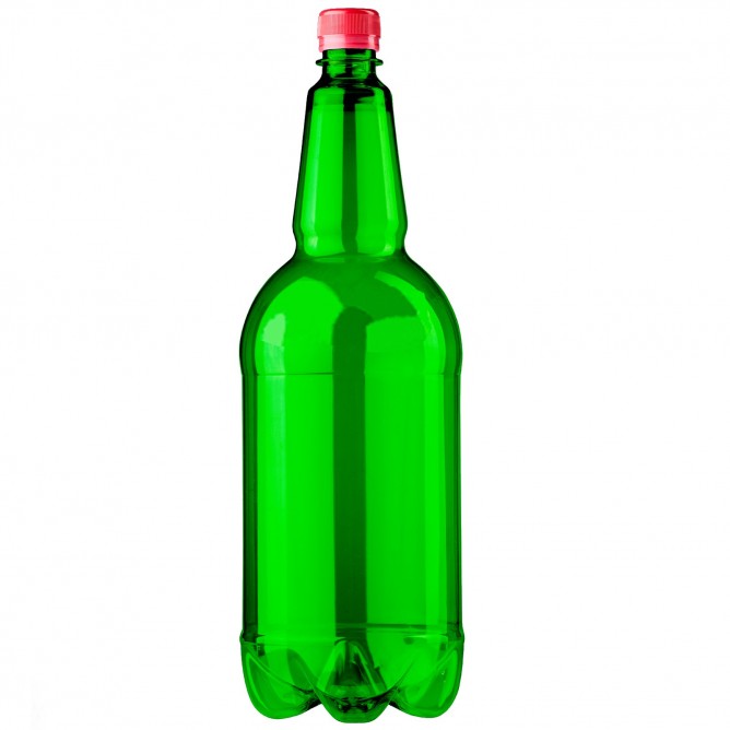 PET lahev 2 litry – zelená čistá
