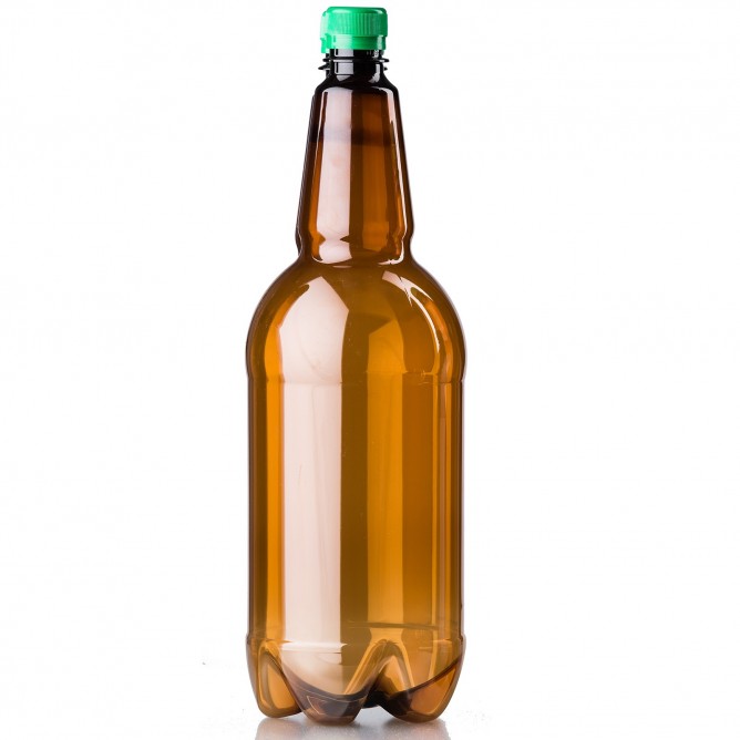 PET lahev 2 litry – hnědá čistá