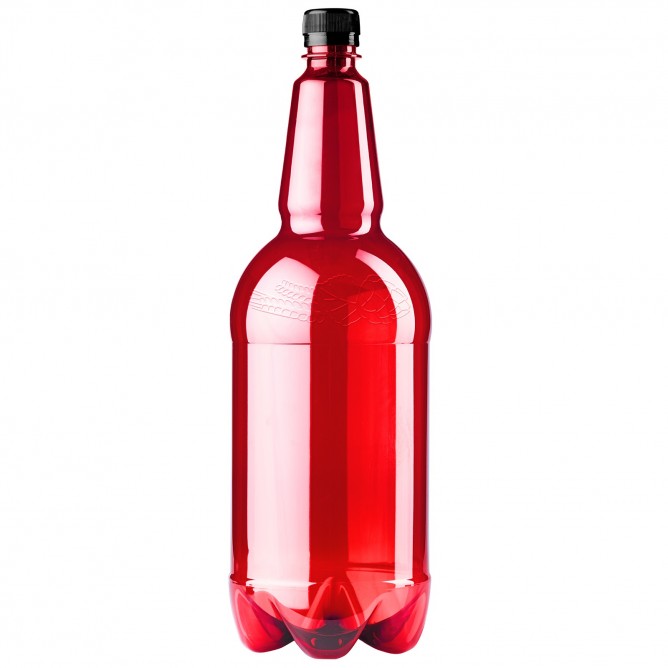PET lahev 2 litry - červená 90 ks